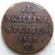 Norvege 1 Skilling Species 1820 . Carl XIV. KM# 286 - Norwegen