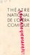75- PARIS- PROGRAMME THEATRE OPERA COMIQUE- 28-9-1947-CARMEN- EDOUARD KRIFF-SERGE GIORGETTI-LAPELLETRIE-GARNIER-ARDEN - Programs