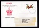 Nevis: Lot Of 6x Cover To Netherlands, 1998, Total 11 Stamps, Butterfly, Overprint Official (damaged: Discolouring Tape) - St.Kitts En Nevis ( 1983-...)