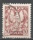 Poland 1953. Scott  #J141 (U) Polish Eagle - Postage Due