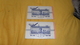 LOT DE 2 TICKETS DE 1951. / PASSENGER TICKET ISSUED BY EL AL. / ISRAEL NATIONAL AIRLINES LTD. / CACHET + TIMBRES FISCAUX - Biglietti