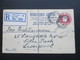 GB 1924 Registered Letter R No. 230 Newcastle On Tyne 13. An Rev. Richtmann In Liverpool. - Cartas & Documentos