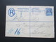 GB 1892 Registered Letter Mit Zusatzfrankatur Nr. 89 Blauer / Violetter Stempel London!! Nach Berlin 2 Ankunftsstempel - Storia Postale