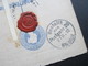 GB 1892 Registered Letter Mit Zusatzfrankatur Nr. 89 Blauer / Violetter Stempel London!! Nach Berlin 2 Ankunftsstempel - Briefe U. Dokumente
