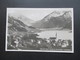 AK / Echtfoto 1930 Schliersee (Bayr. Alpen) Mit Brecherspitze U. Jägerkamp. Verlag Lud. Hopfensperger Schreibwarengeschä - Schliersee