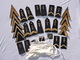 Delcampe - BEL ANCIEN LOT :  EPAULETTES + CHEVRONS DE GRADES -  GENDARMERIE MOBILE - Police & Gendarmerie