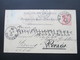 Österreich 1890 GA P 51 Weltvereinspostkarte Nach Paris. Zurück / Retour. 4 Stempel. - Briefe U. Dokumente