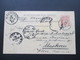 Österreich 1890 GA P 51 Weltvereinspostkarte Nach Moskau Russland. Zurück / Retour. 6Stempel - Briefe U. Dokumente