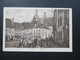 Feldpostkarte 1917 St. Avold Marktplatz Mit Hotel Metzer Hof. Zensurstempel. Militär Güterstelle. Bahnpost Metz - Frankf - Saint-Avold