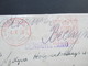 GB 1938 Roter Freistempel London - Prag. Zensurstempel Censurovano - Storia Postale