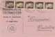 AVVISO DI RICEVIMENTO CON 5x0,10 CENT. IN STRISCIA 1942 (RX53 - Storia Postale