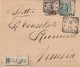 RACCOMANDATA 1914 5+40 CENT - TIMBRO UDINE-ASSEGNO TIMBRO VENEZIA SANTO STEFANO (RX273 - Storia Postale