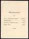 1933 Original Vintage SHIP MENU Hamburg Amerika Linie / Hapag "GENERAL SAN MARTIN" Later Barrack & Troopship WWII War - Menus