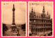 Delcampe - 12 Cp Bruxelles - Eglise Ste Gudule - Hôtel De Ville - Colonne - Grand'Place - Jardin - Tramway - Animée - NELS - THILL - Lotti, Serie, Collezioni