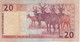 BILLETE DE NAMIBIA DE 20 DOLLARS DEL AÑO 1996  (BANKNOTE) GACELA-DEER - Namibie