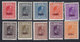 Kingdom Of Yugoslavia 1928 King Aleksandar Definitive With Overprint, MNH (**) Michel 212-221 - Unused Stamps