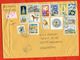 Tunisia 2002. Registered Envelope Past The Mail. 14 Different Stamps. - Tunisia
