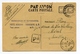 !!! PRIX FIXE, MADAGASCAR :CARTE POSTALE PAR AVION DE 1945 TAXEE A 10F50 - REOUVERTURE DE LIGNE - Poste Aérienne