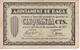 BILLETE DE 50 CENTIMOS DEL AJUNTAMENT DE BAGA DEL AÑO 1937   (BANKNOTE) - Autres & Non Classés