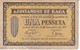 BILLETE DE 1 PESETA DEL AJUNTAMENT DE BAGA DEL AÑO 1937   (BANKNOTE) - Andere & Zonder Classificatie