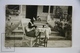 Old Real Photo Postcard - Chimpanzee Having Lunch At The Table - Monkeys