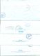 Kazakhstan.Four Envelopes Past The Mail. One Envelope Registered. - Kazakhstan