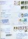 Kazakhstan.Four Envelopes Past The Mail. Tree Envelopes Registered. - Kazakhstan