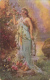 CPA SIGNED ILLUSTRATION, ZATZKA- WOMAN SMELLING ROSES - Zatzka