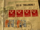 1971 SVERIGE  POSTAL DOCUMENT + BEAUTIFULS POSTAGESTAMPS  //// BEI FRANCOBOLLI SU DOCUMENTO VIAGGIATO DA SVEZIA X ITALIA - Altri & Non Classificati