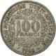 West African States, 100 Francs, 1968, TB, Nickel, KM:4 - Ivoorkust