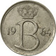 Belgique, 25 Centimes, 1964, Bruxelles, TB+, Copper-nickel, KM:154.1 - 25 Centimes