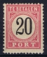 Netherlands East Indies : NVPH Nr P9  Perfo 12.50 * 12  MH/* Flz/ Charniere  1882  Postage Due Port Type 1 - Niederländisch-Indien
