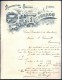 FACTURE OU LETTRE ANCIENNE DE CENNE-MONESTIÉS- 1903- MANUFACTURE DE FEUTRES- LAINES- BELLE ILLUSTRATION- 2 SCANS- - Kleidung & Textil