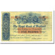 Billet, Scotland, 5 Pounds, 1956, 1956-04-30, KM:323c, TTB - 5 Pounds