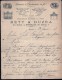 FACTURE OU LETTRE DU XIX° S. DE MONTPELLIER- 1893- PORTAILS EN FER- KIOSQUES A MUSIQUE- BELLE ILLUSTRATION- 2 SCANS- - Autres & Non Classés