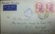 L) 1940 PERSIA, REZA SHAH PAHLAVI, SCOTT A58, 3R VIOLET BROWN, CIRCULATED COVER FROM PERSIA TO INDIA, AIR MAIL, RECEPTIO - Iran