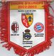 Lot De 4 Fanions Du RC LENS En Ligue Des Champions 2002/2003 - Bekleidung, Souvenirs Und Sonstige