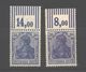 D.R.87 IIc,d Mit Oberrand,Haftspuren (3650) - Unused Stamps