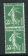 France - N°361 , Variété, Bras Maigre Tenant à Normal ,neufs Luxe - Ref V345 - Unused Stamps