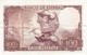 BILLETE DE ESPAÑA DE 100 PTAS DE AÑO 1965 BECQUER SIN SERIE  (BANK NOTE) RARO - 100 Pesetas