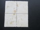 China Ca. 1923 Freimarken Dschunke 4er Block! Gestempelt. 4 Cts. - 1912-1949 Republik