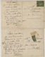 2 Cartes Faire Part De Naissance Jacqueline Brousse 1/10/1918  Angelot à Sauvat Par Saignes Cantal - Geboorte