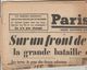 JOURNAL QUOTIDIEN PARIS-SOIR 4 PAGES RECTO VERSO N°6082 LUNDI 13 MAI 1940 2° GUERRE MONDIALE - Autres & Non Classés