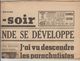 JOURNAL QUOTIDIEN PARIS-SOIR 4 PAGES RECTO VERSO N°6084 LUNDI 15 MAI 1940 2° GUERRE MONDIALE - Autres & Non Classés