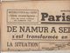 JOURNAL QUOTIDIEN PARIS-SOIR 4 PAGES RECTO VERSO N°6086 VENDREDI 17 MAI 1940 2° GUERRE MONDIALE - Autres & Non Classés