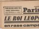 JOURNAL QUOTIDIEN PARIS-SOIR 4 PAGES RECTO VERSO N°6098 MERCREDI 29 MAI 1940 2° GUERRE MONDIALE - Autres & Non Classés