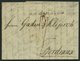 HAMBURG VORPHILA 1806, R.4. HAMBURG, Forwarded-Letter (Heise Und Harder) Von Stettin Nach Hamburg Und Dann Nach Bordeaux - Prefilatelia