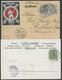 Dt. Reich 53,55 BRIEF, 1901, 2 Und 5 Pf. Reichspost Auf Farbiger Ansichtskarte Internationale Ausstellung Für Feuerschut - Other & Unclassified