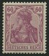 Dt. Reich 92Ia **, 1911, 60 Pf. Graulila Friedensdruck, Postfrisch, Pracht, Gepr. Zenker Und Fotoattest Jäschke-L., Mi.  - Autres & Non Classés