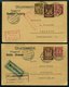 LOTS 1921-23, 13 Verschiedene Luftpostbelege Der Inflationszeit, Meist Pracht, Besichtigen! - Used Stamps